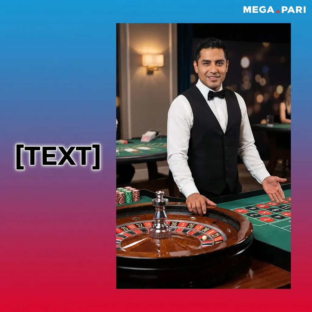 Crupier profesional en casino en vivo Megapari repartiendo cartas en mesa de blackjack con interfaz de apuestas digital