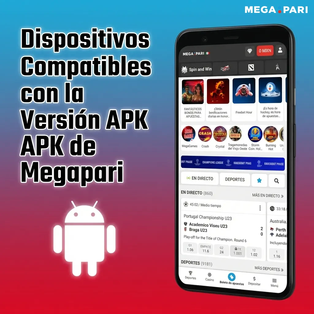 Megapari APK compatibility table showing supported Android smartphone brands and models including Samsung, Xiaomi, and Motorola