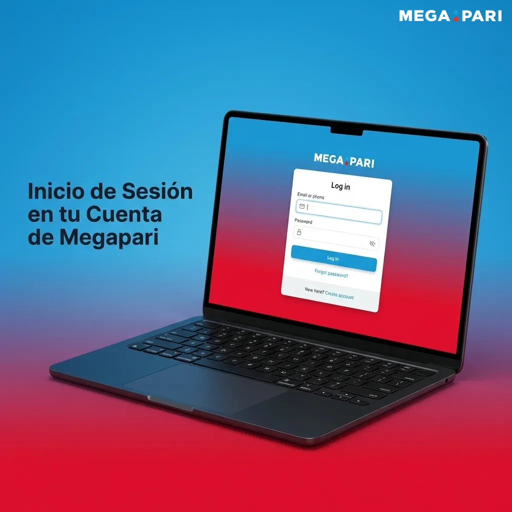 Página de inicio de sesión de Megapari mostrando formulario para ingresar credenciales y acceder a la cuenta
