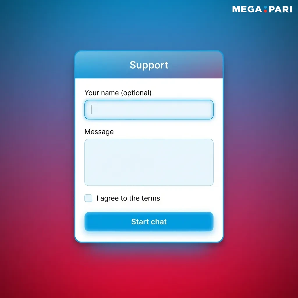 Megapari customer support options including 24/7 live chat, email, Telegram, and FAQ section for user assistance