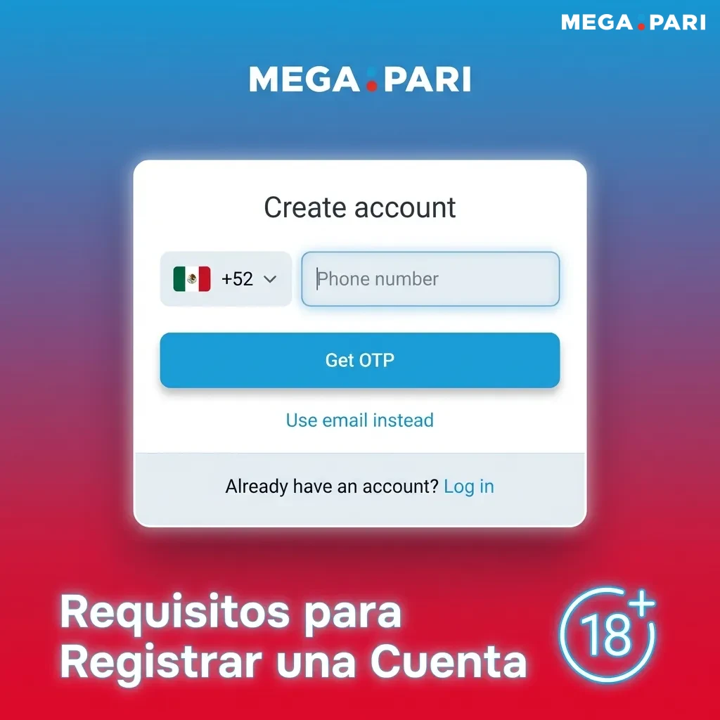 Requirements checklist for registering an account: age verification, personal data, single account policy, terms acceptance