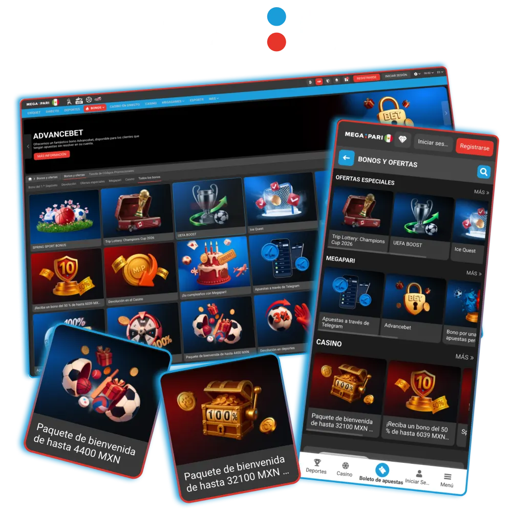 Promociones exclusivas Megapari con giros gratis y apuestas.