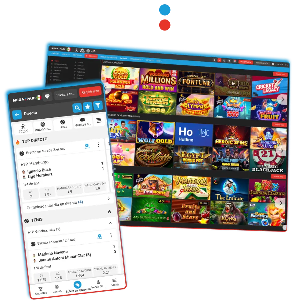 Megapari México casino online y apuestas deportivas confiables.